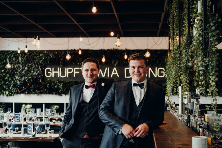 Bräutigam mit Bestman